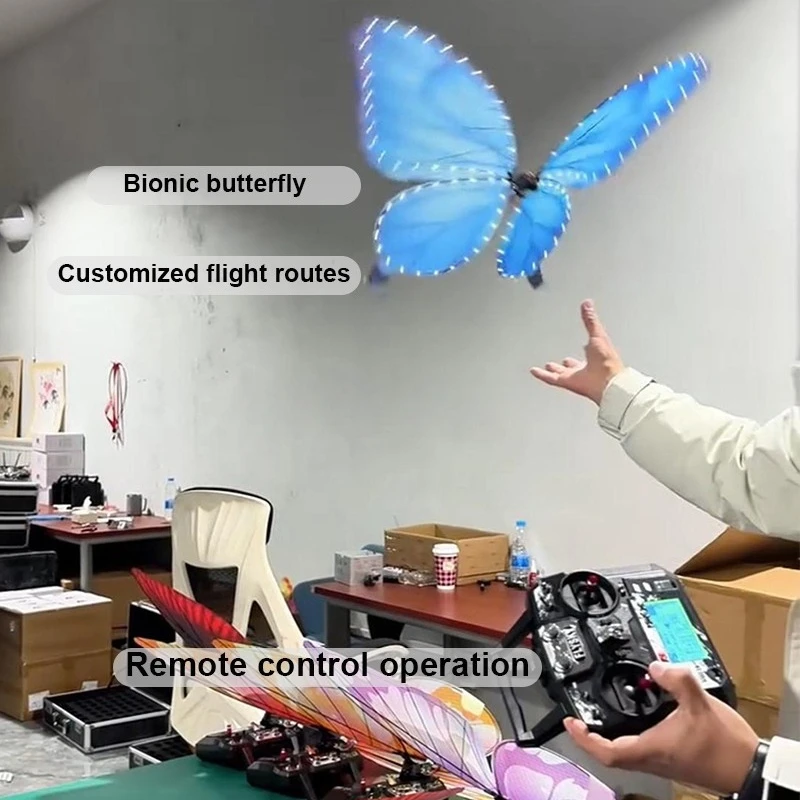 Romantic Wedding Props LED Bionic Butterfly RC Flying Butterfly for Wedding Party