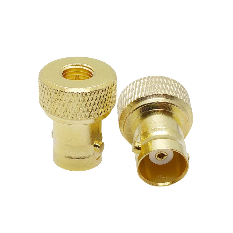 Nickel Gold Plated SMA Male Female to BNC Convert Adapter Round Disc SMA-BNC Antenna Connector for Two Way Radio
