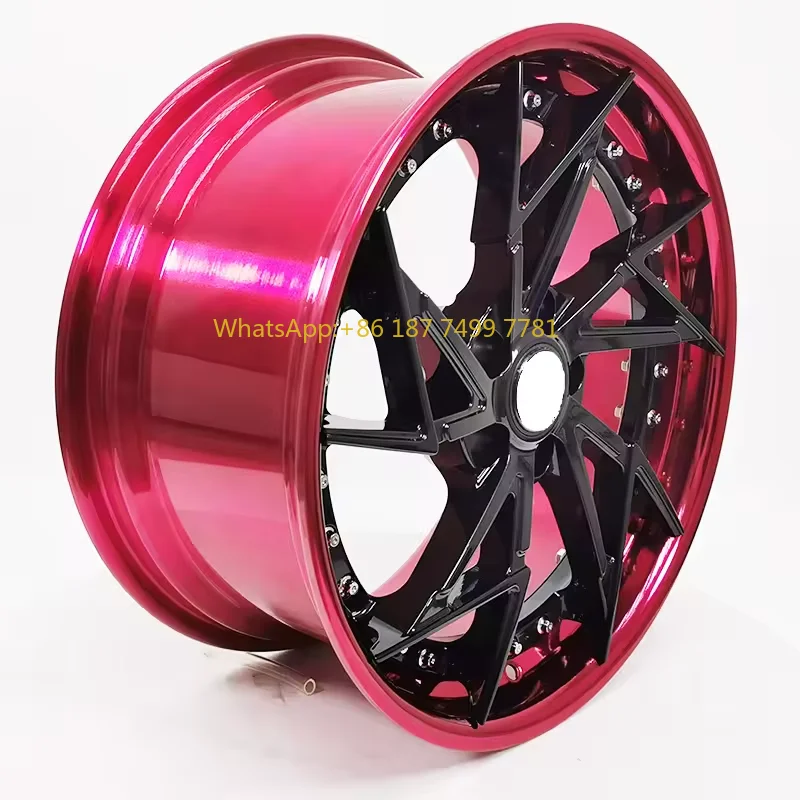 

Factory Direct Sale New Luxury Aluminum Alloy Forged Wheels 5x112/114.3/120 Custom Deep Dish Hyper Black 17-20 Inch Universal