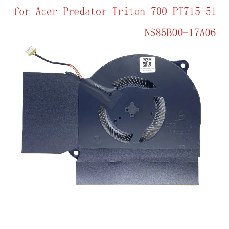 

Replacement Fan for Acer Predator Triton 700 PT715-51 Cooling Fan NS85B00-17A06