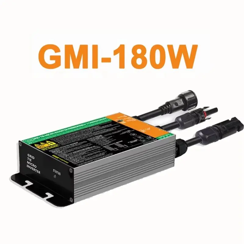 Solar Home Output 110V/220V 50Hz 60Hz Grid Tie Micro Inverter 180W MPPT Input DC10.8-30V Solar On Grid System