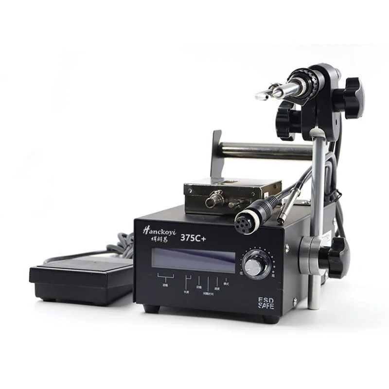 Hycells 375c+ Digital Screen Soldering Iron Rework Station Pedal Tin Feeding Machine for Phone Repair Mobile Phone Equipments