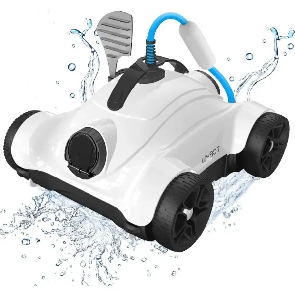 Robotic Pool Cleaner, Automatic Pool Vacuum with Dual-Drive Motors,  Functions