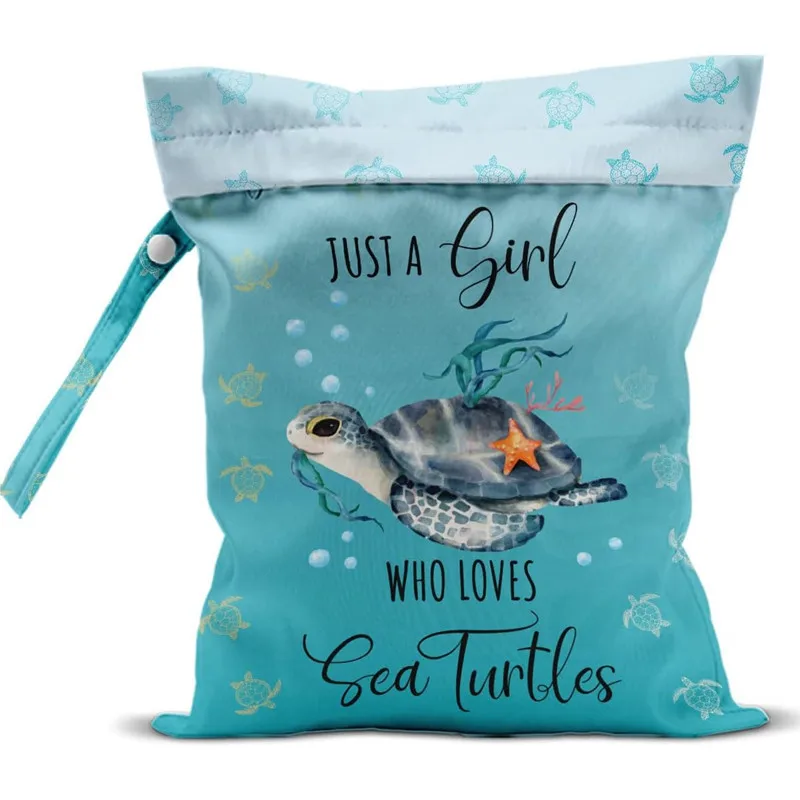 Waterproof Dry Wet Separation Bag Fashion Beach Zipper Bag for Travel Swim Pool Yoga Sportswear Cosmetics Lingerie Storage Bag