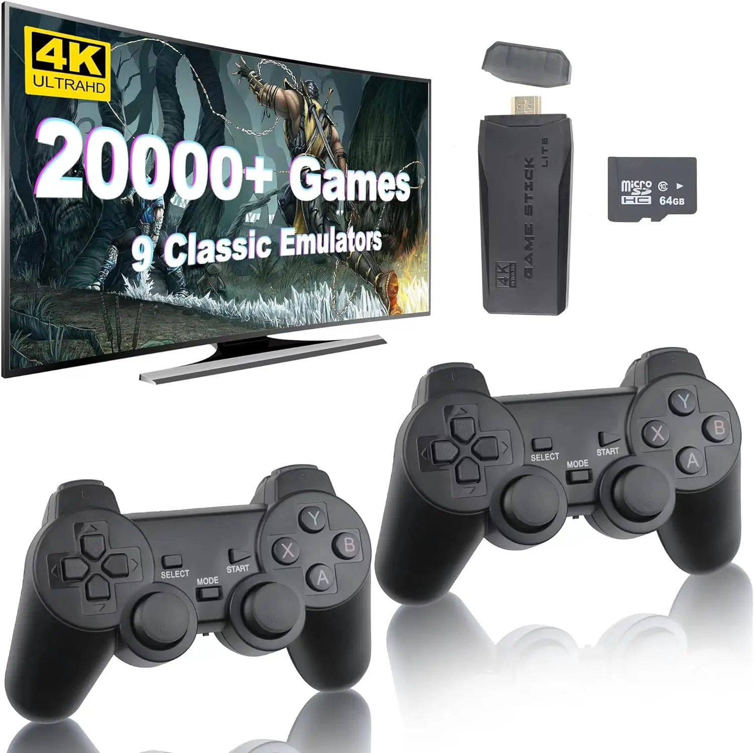 2024 M8 20000 games 64GB high-definition retro video game console  professional game console 4k TV stick classic