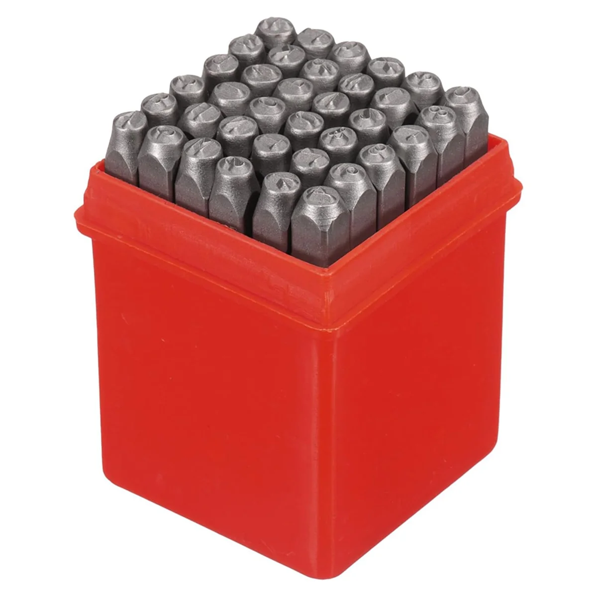 A56XQ 36Pcs 1/8IN (3mm) Number and Lower Case Letter Stamp Set, A-Z, & 0-9 Punch Press Tool for Metal Plastic Wood Leather