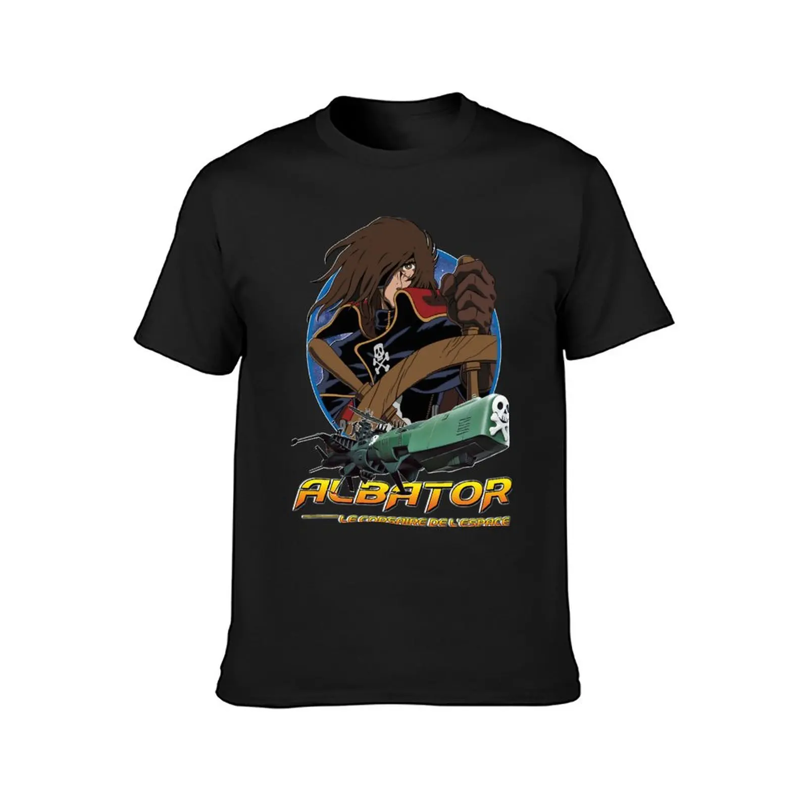 Albator (Captain Harlock) T-Shirt summer clothes Short sleeve tee tops korean fashion men t shirts