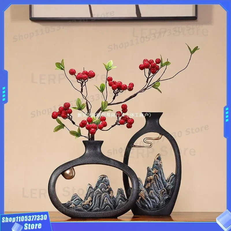 Chinese Style Bogu Rack Wine Cabinet Living Room Coffee Table Home Furnishing Tea Room Desktop National Style Ornament
