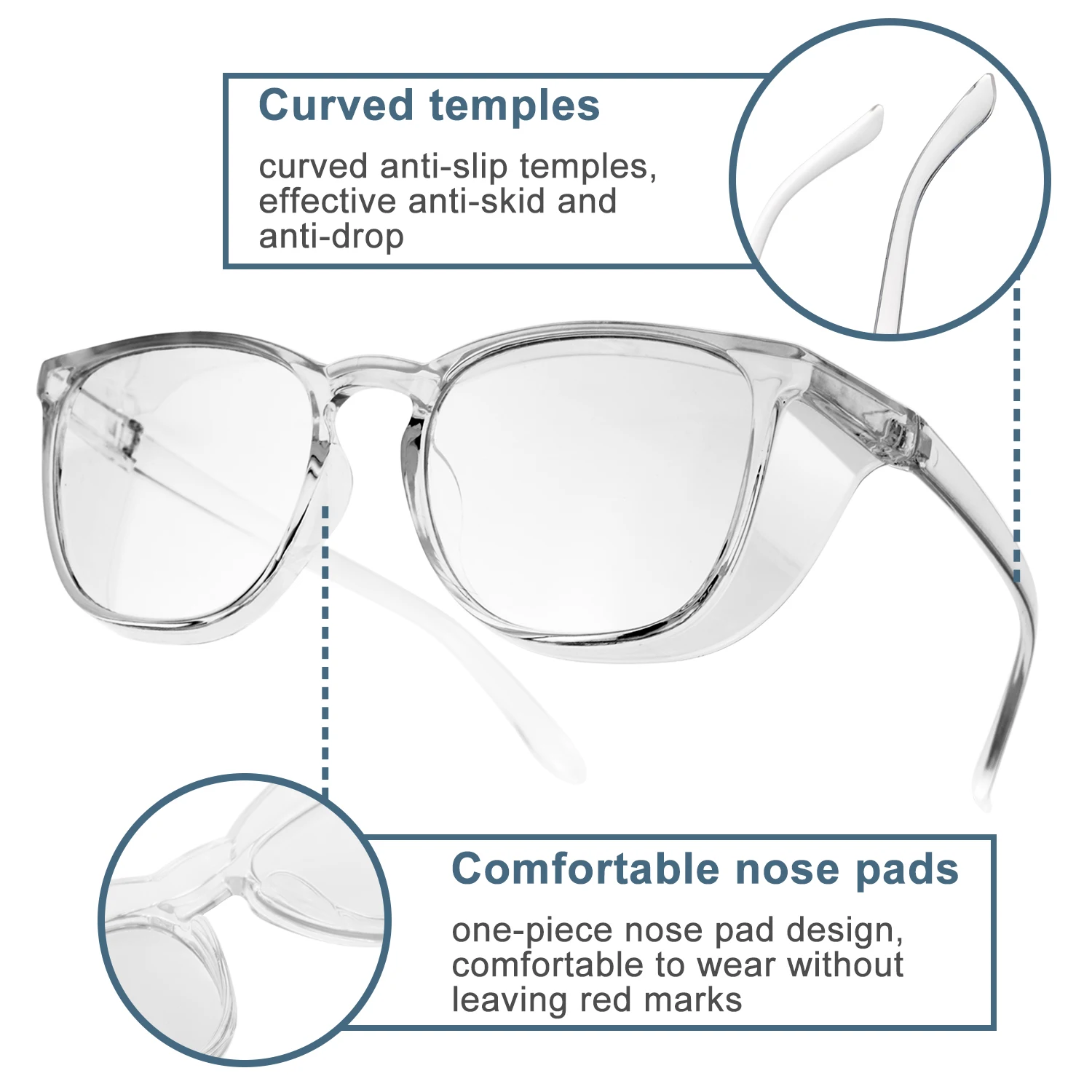 Goggles Anti-Fog Safety Glasses Blue Light Blocking  Z87.1 Certified Unisex Safety Goggles for Men And Women HM9 view 6
