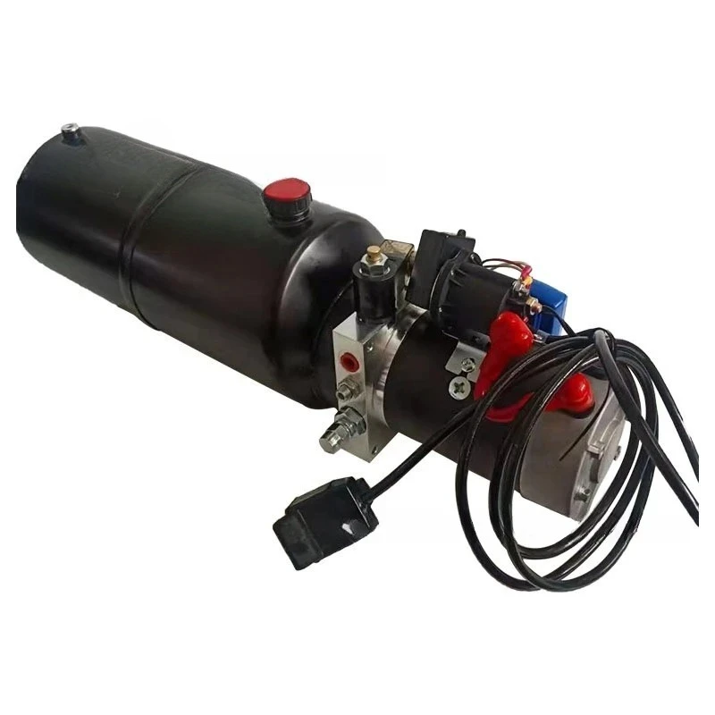 12V24V single-acting small hydraulic pump station power unit tricycle modified lifting platform