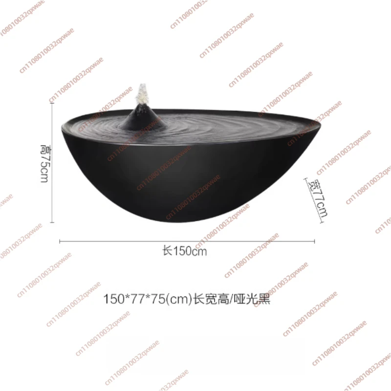 Creative Zen Fountain Ornament, Water Drop Landscape and Water Feature Sketch, Simple Modern Flowing Water Club Decoration