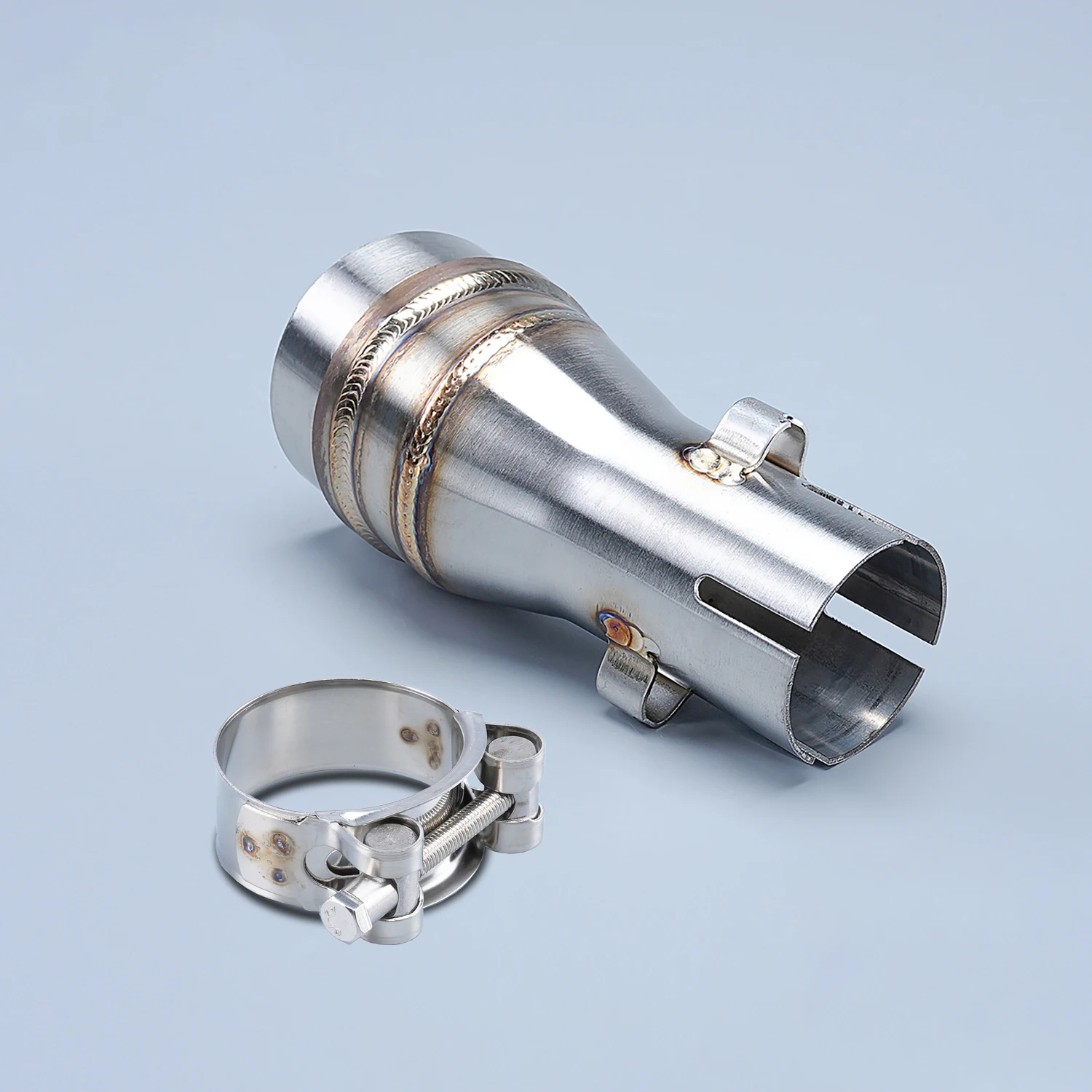 Slip On GP Motorcycle Exhaust Pipe Converter Connector Interface Welding Connector Adapter Muffler link pipe 51mm to 35mm