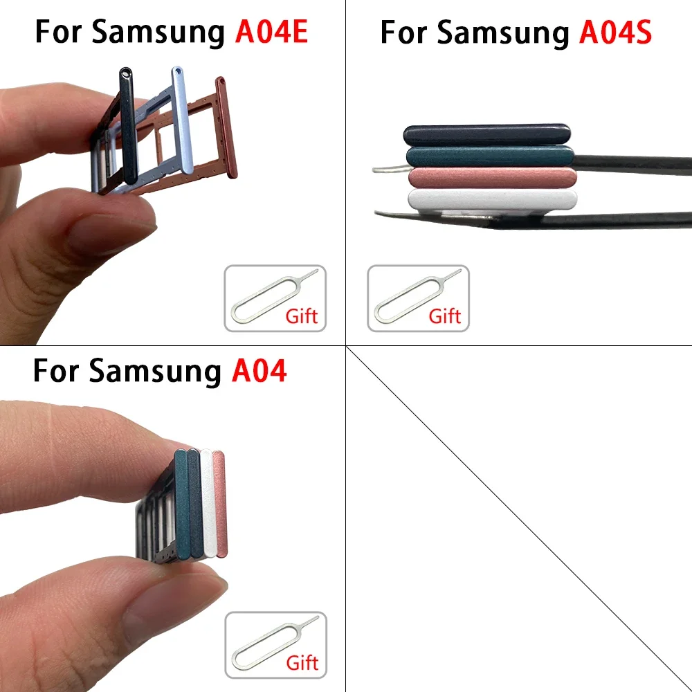 Imagem -02 - Soquete do Adaptador da Gaveta do Entalhe para Samsung Suporte do Cartão Sim Bandeja da Microplaqueta A04 A04s A04e A14 4g A24 A34 A54 A15 5g A05 A05s 100 Peças