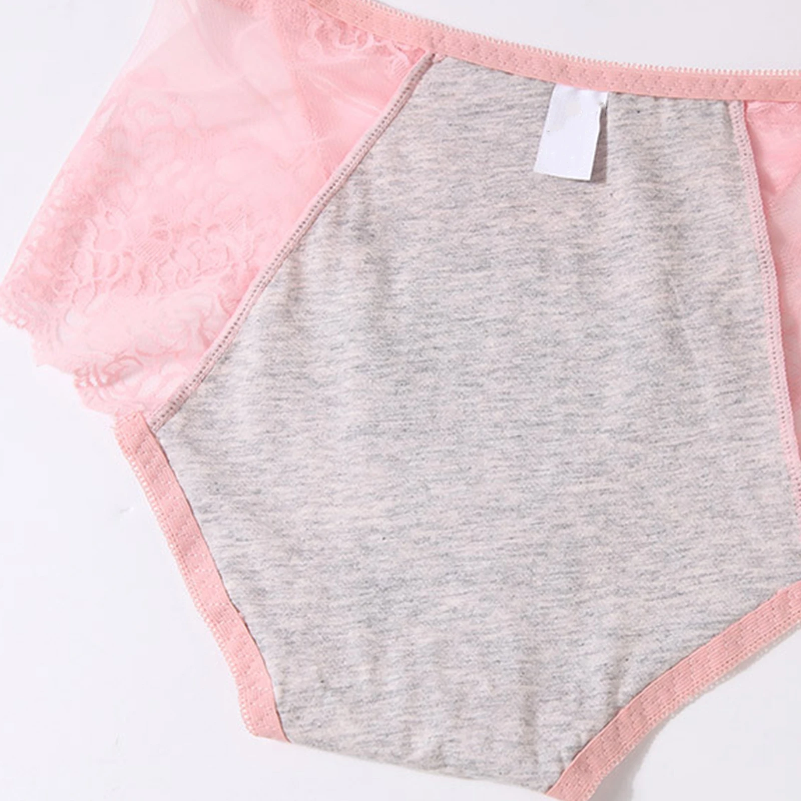 Breathable Lace Women's Period Panties Leakproof Plus Size Soft Mesh Menstrual Underwear Stretchy Ladies Sanitary Briefs - view 4