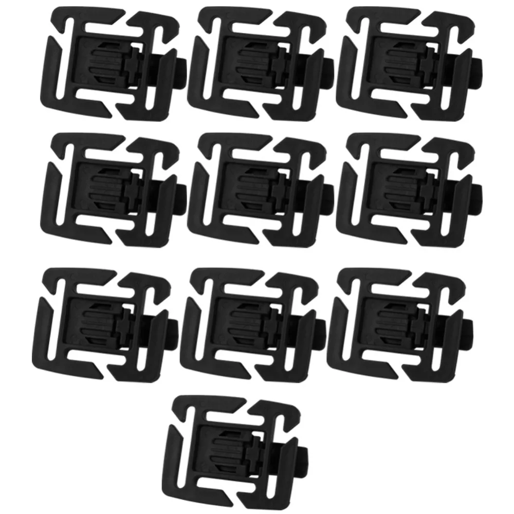 10 Pcs Durable 360-Degree Rotatable Drink Tube Clip Adjustable Lightweight Water Tube Clip Backpack Buckle Camping