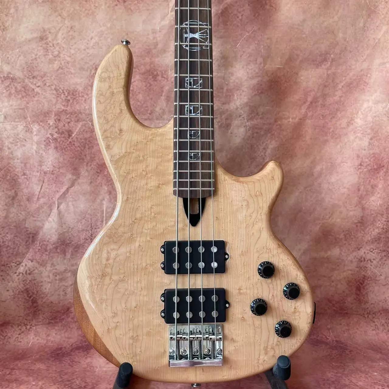 Custom Grand WL Type Mark 4 Strings Neck Through Body Electric Bass With Active Pickup Customized Order