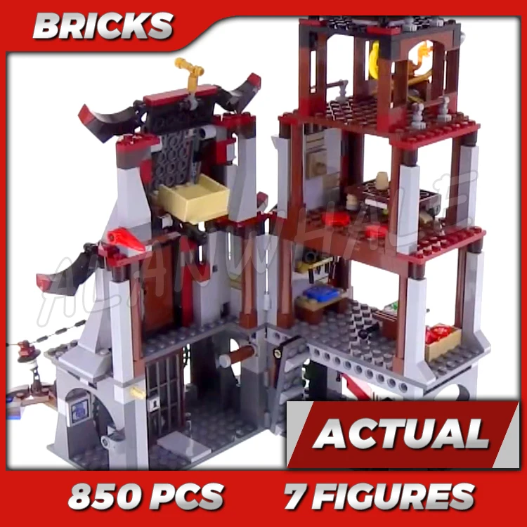 850pcs-shinobi-the-lighthouse-siege-sky-pirates'-jet-multi-story-tower-10528-building-block-toys-compatible-with-bricks