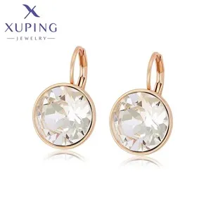 Xuping Jewelry Neu eingetroffen, goldfarben, rechteckig, Huggies-Ohrringe, Halsketten-Set für Frauen, Party, Geburtstag, Geschenk, X001245936 – Detail 28