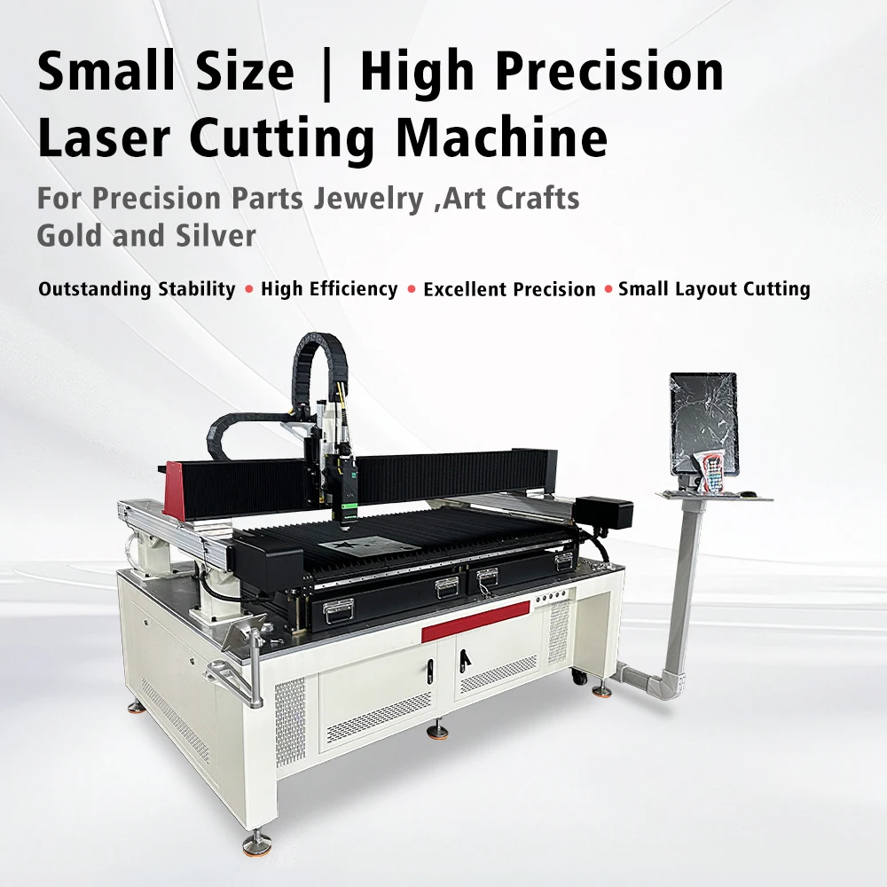 Tagliatrice laser a fibra CNC di piccola precisione Rayther 1500w 3000w per gioielli in metallo oro argento