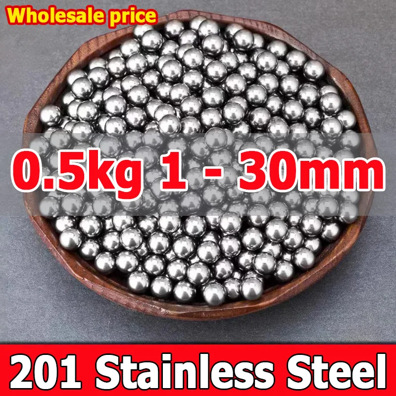 0.5kg Dia 1-30mm 201 Steel Balls Solid Bearing Steel Ball 1.5/2/2.381/2.5/3/3.175/3.5/4/4.763/5/5.9/6/7/8/10/11/12/13/14~25.4mm