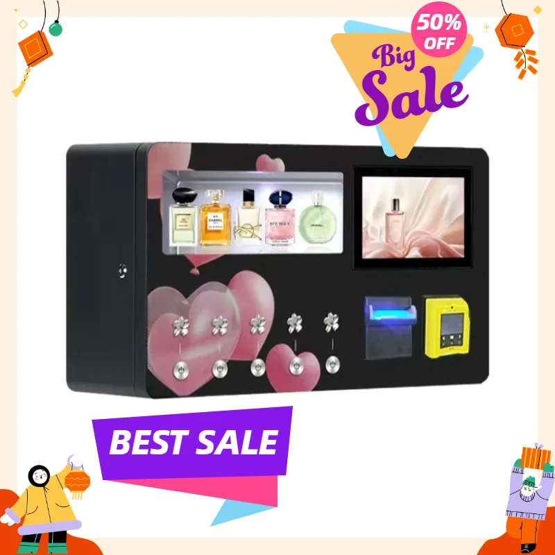 Customizable Sparkle Panel Wall Type Perfume Vending Machine 5 Scents Automatic Perfume Spray Vending Equipment, MOQ:3pcs