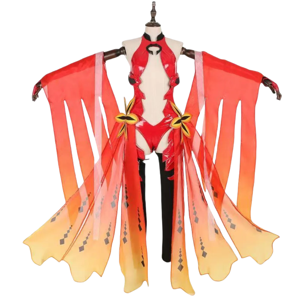 Yuzuriha Inori Cosplay Costumes Guilty Crown Anime Halloween Celebration Goldfish Costume  Battle Dress Cosplay Women Suits