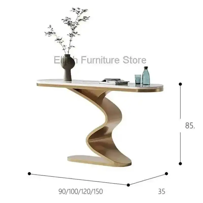

Metal Corner Living Room Table Porch Hotel Console Hall Classic Table Mini Nordic Gold Tisch Wohnzimer Hallway Furniture