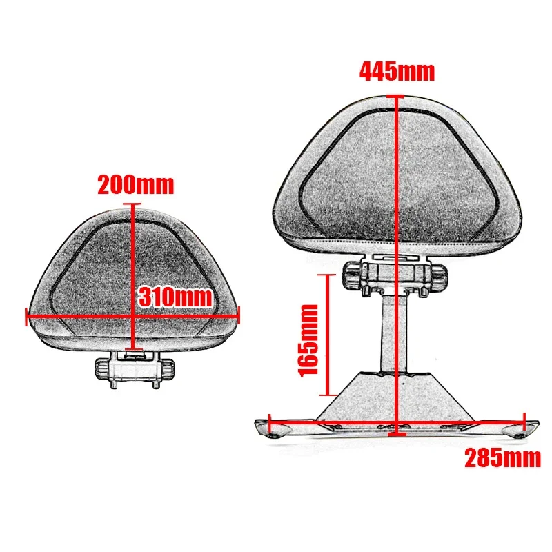 2023 New R 1250GS R1200 GS Motorcycle Adjustable Driving Backrest Fit For BMW R1200GS R1250GS LC ADV Adventure 2014-2021 2022