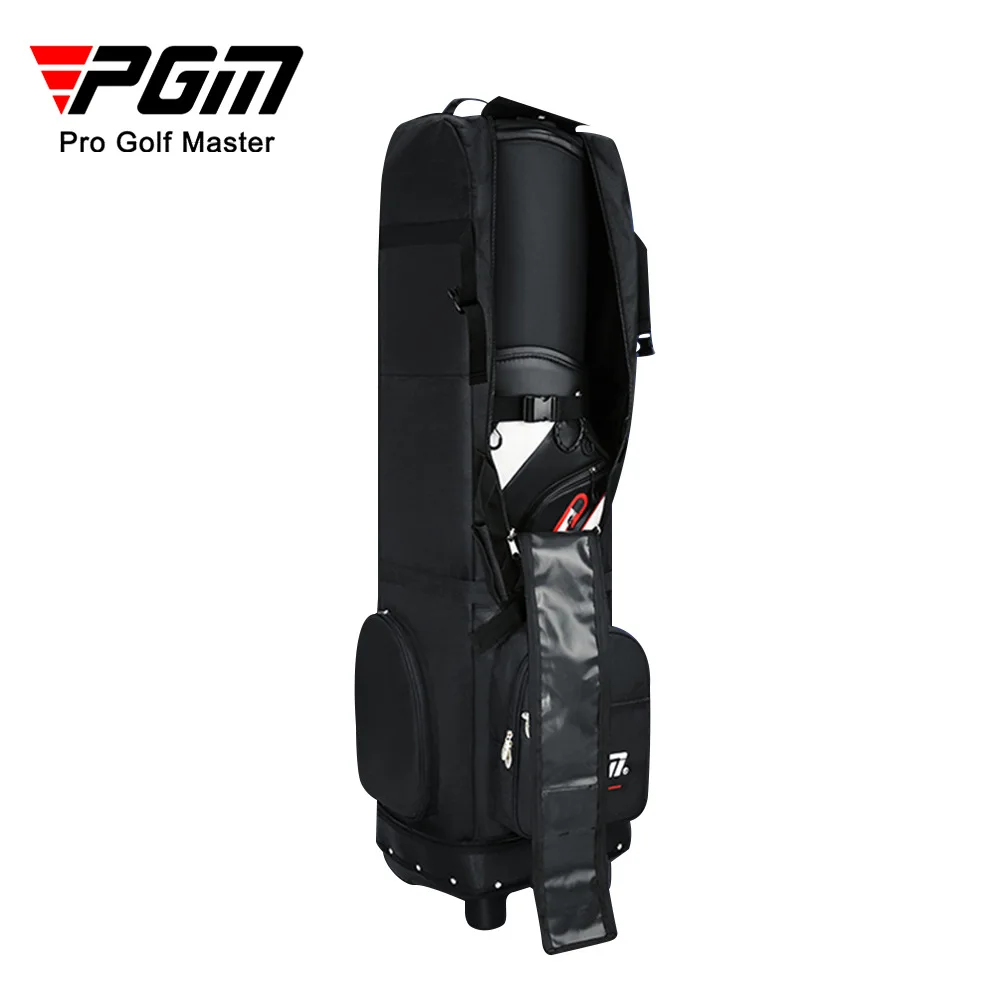 PGM جولف حقيبة الطيران سميكة فحص حزمة الطائرة تخزين قابلة للطي مع بكرة HKB012 بالجملة