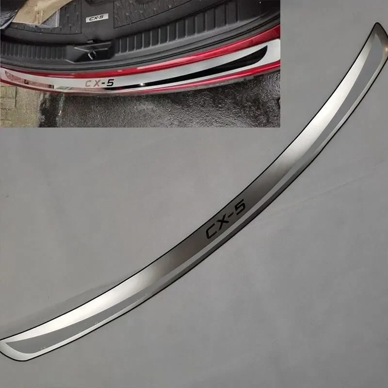 Car Styling For Mazda Cx-5 Cx5 Cx 5 2013 2014 2015 2016 Stainless Steel Rear Bumper sill Protector Ultra Thin Trunk Trim