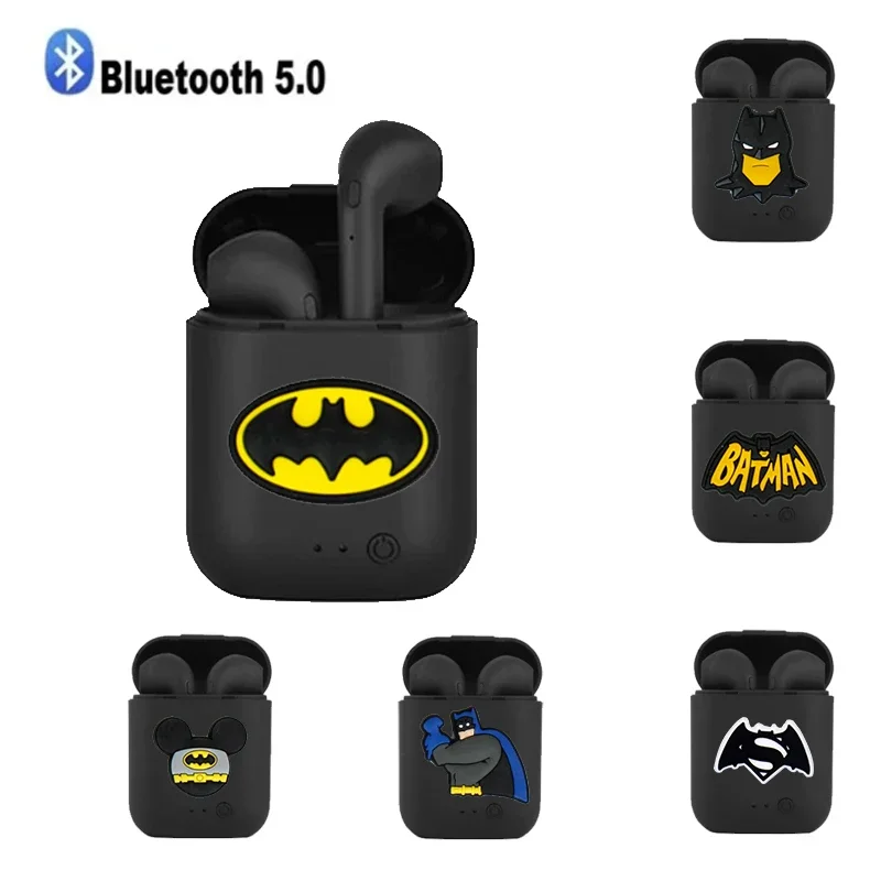 Cartoon Batman Mann drahtlose Bluetooth-Kopfhörer Stereo 5,0 Universal Bluetooth Xiaomi Huawei iPhone Sport Mini Bluetooth-Telefon