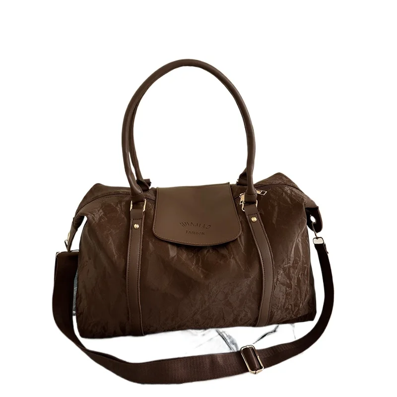 

Доступна круглый год: вместительная женская сумка для коротких поездок, простая, легкая, для фитнеса, дорожная сумка-багажник, ручная кладь.