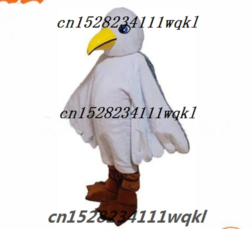 Dove Mascot Costume Animal Seagull Cosplay Costume Adult Pigeon Mascotter Fancy Dress Party Cartoon Party Helmet Event Prop