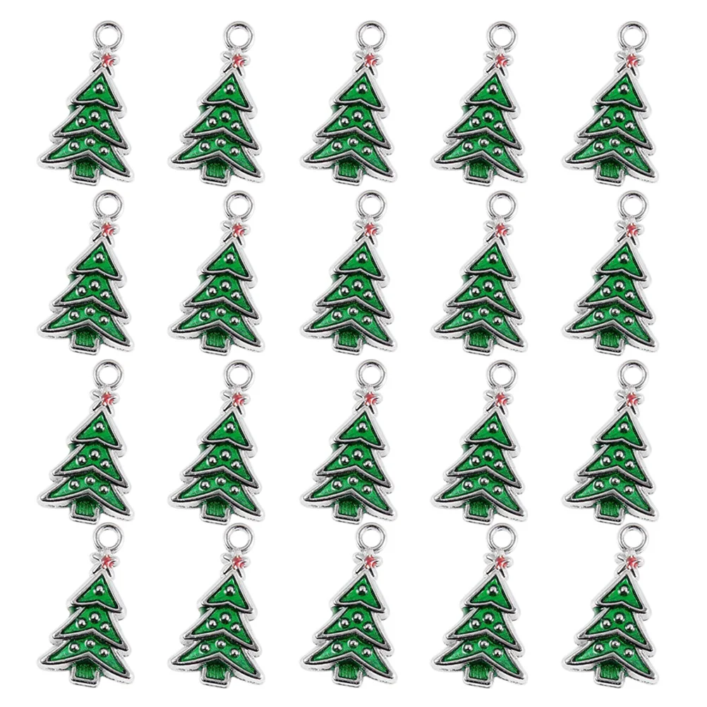 

20 Pcs European and Tree Pendant DIY Ornaments Jewelry Crafting Charms Alloy