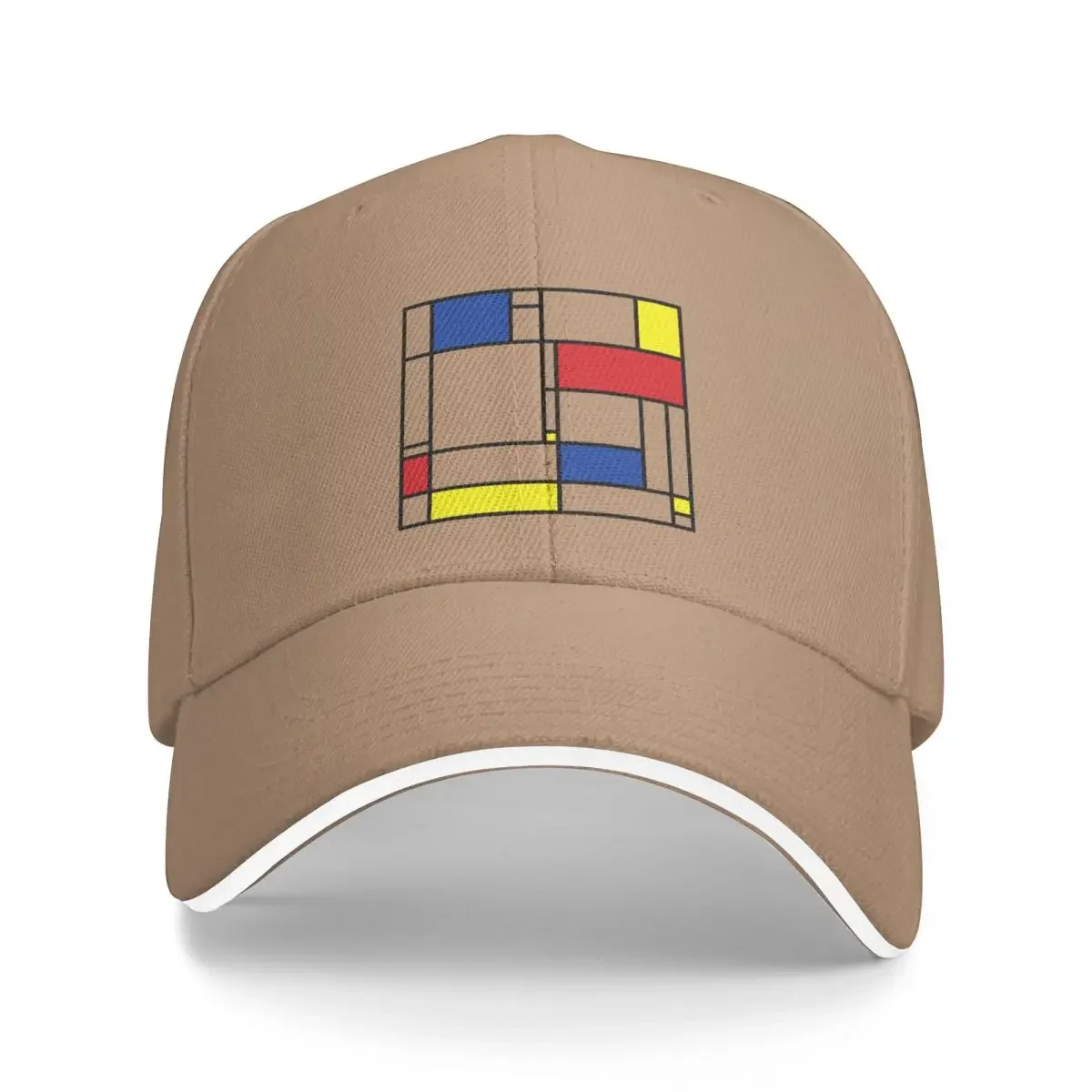 Mondrian Minimalist De Stijl Modern Art ? fatfatin Bucket Hat Baseball Cap Thermal Visor party Hat Luxury Hat Caps Male Women's