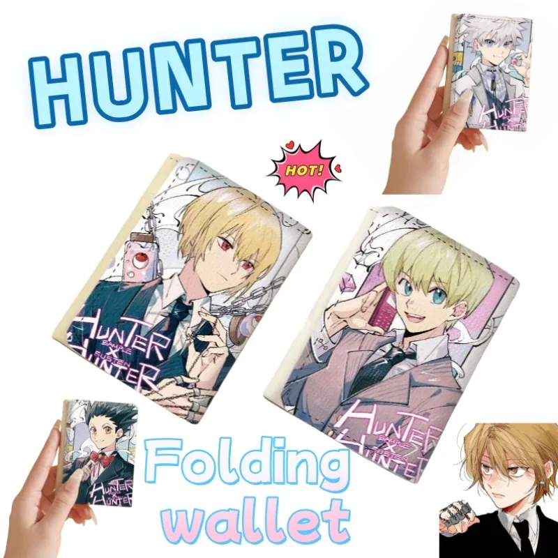 

HUNTER Foldable Wallet Cute, Fashionable, Personalized Cartoon Slim Tri-Fold Wallet for Men and Women, Birthday Gift for Friends