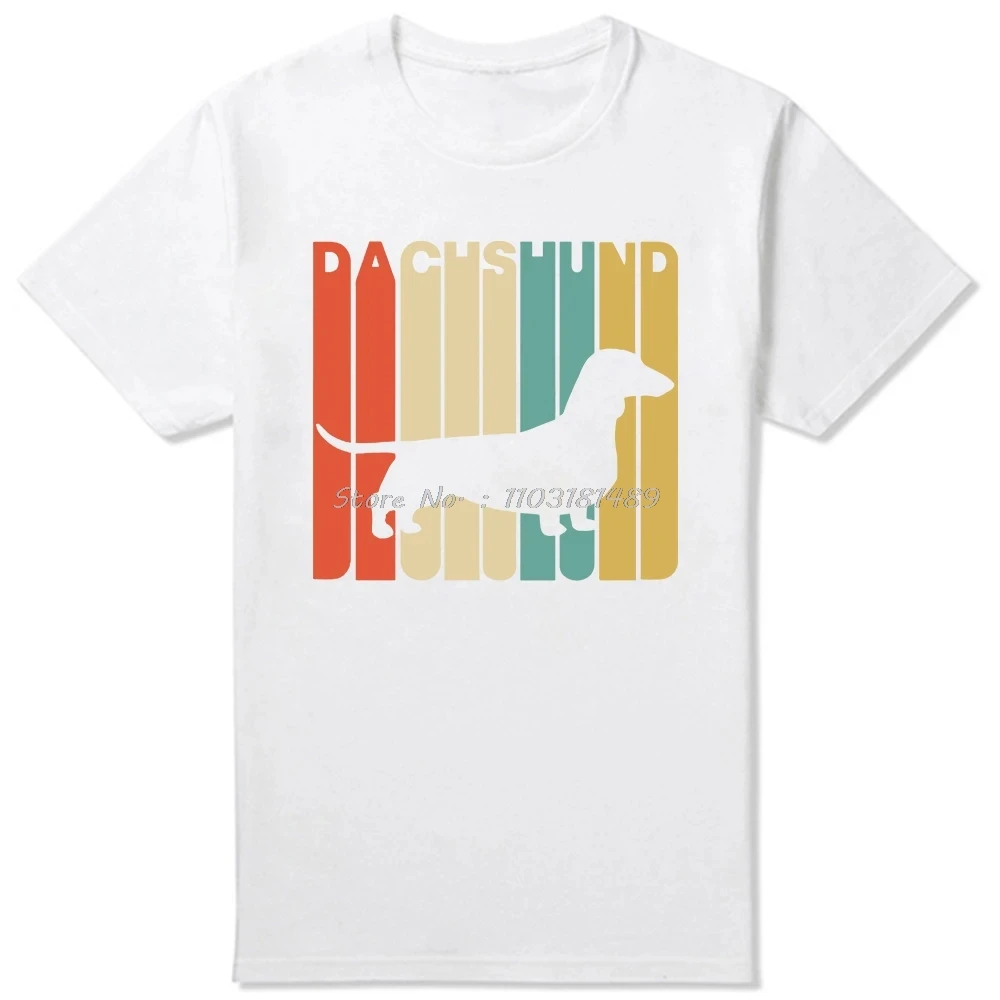 Vintage Dachshund Dog Retro T Shirts Summer Style Graphic Cotton Streetwear Short Sleeve Birthday Gifts T-shirt Mens Clothing