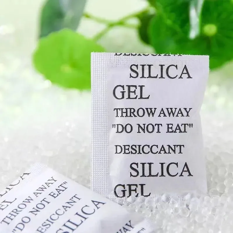 100 Packs Non-Toxic Silica Gel Desiccant Damp Moisture Dehumidifier For Kitchen Room Living Absorber Bag Clothes Food Storage