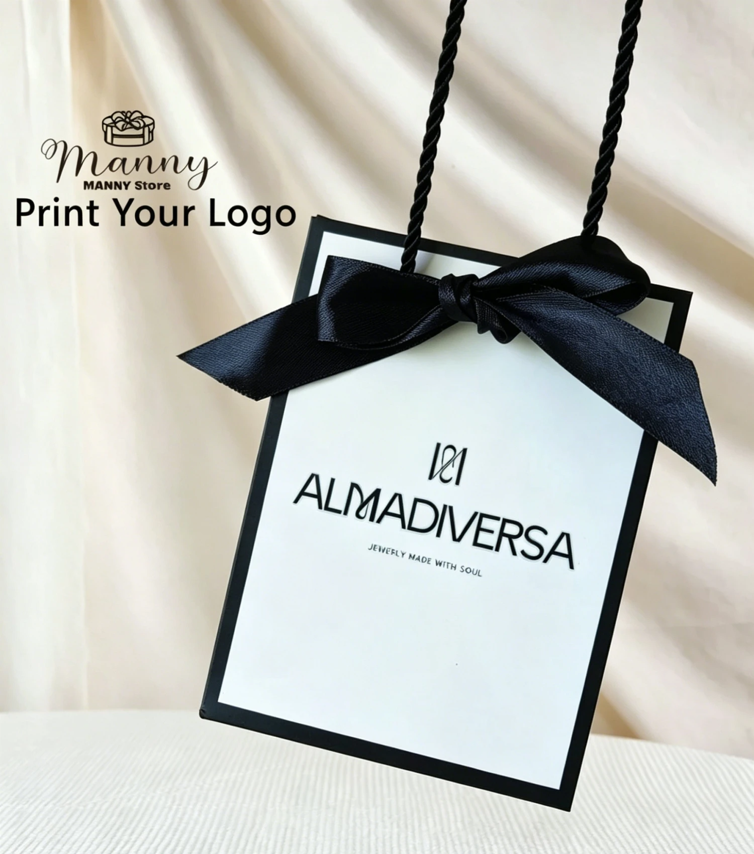 10 Stück benutzer definierte Logo Geschenk papier Paket Tasche für kleine Unternehmen Hochzeit begünstigt Valentinstag Geschenke Tasche Personal isierung Paket Taschen – Detail 16