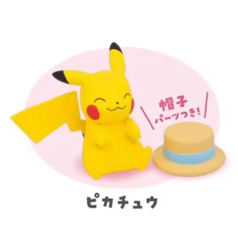 Anime Pokemon Gashapon Toys Cartoon Figures Pikachu Dedenne Morpeko Gonbe Model Decoration Dolls Creative Birthday Gifts