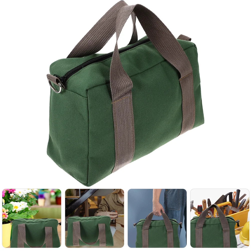 

Heavy Duty Canvas Tool Bag Large Capacity Electrician Repair Organizer Waterproof Multifunctional Portable Storage for Home