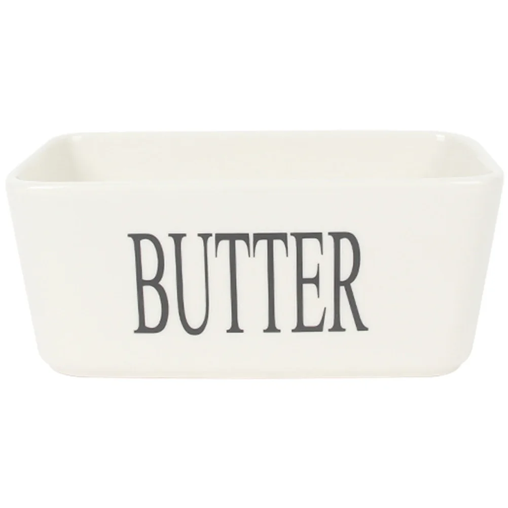 

Rectangle Ceramic Butter Dish Practical Multi Purpose Kitchen Supply Elegant Design Cheese Box Fridge Organizer
