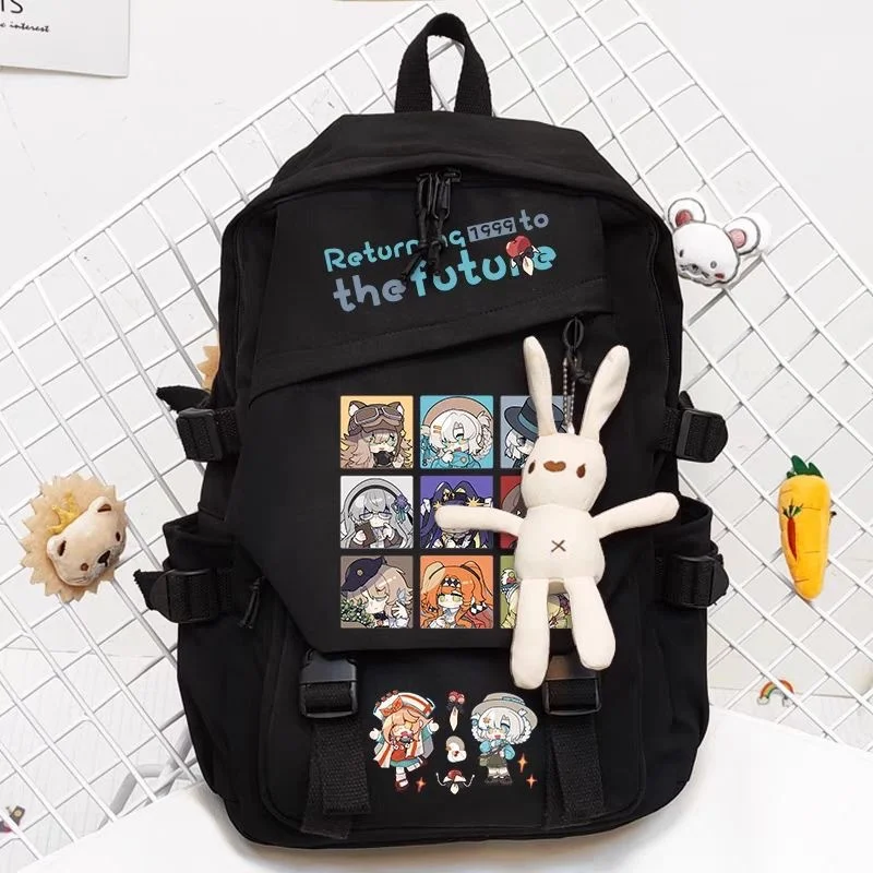 Returning 1999 to The Future Cartoon Backpack Teenarges Schoolbag Men Women Fashion Outdoor Shoulder Laptop Travel Bags Mochila