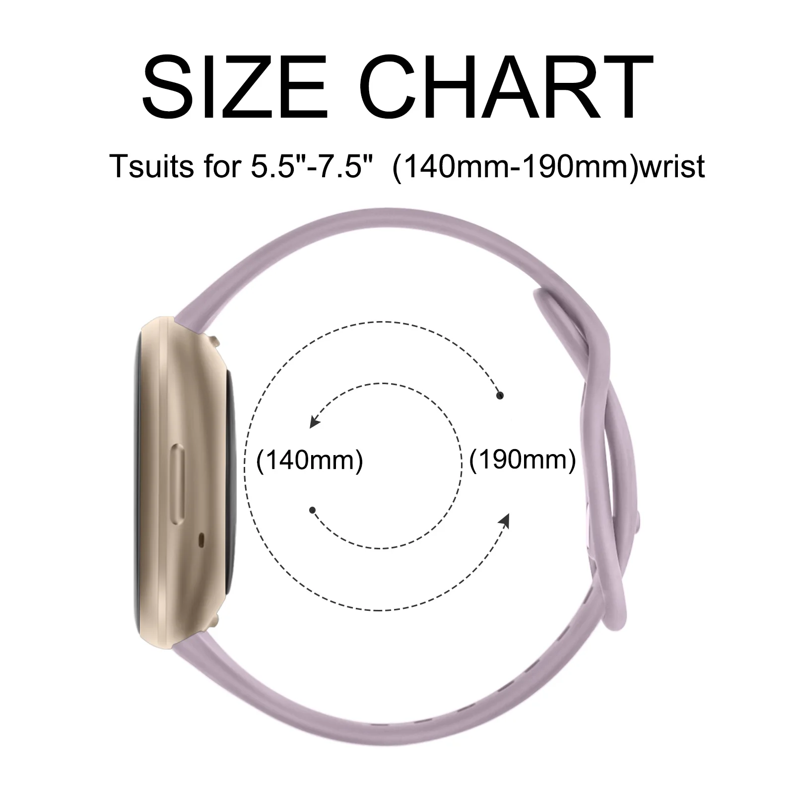 สายนาฬิกาซิลิโคนนุ่มสลักลายดอกไม้ สำหรับ Fitbit Versa 3/Versa 4 และ Fitbit Sense/Sense 2