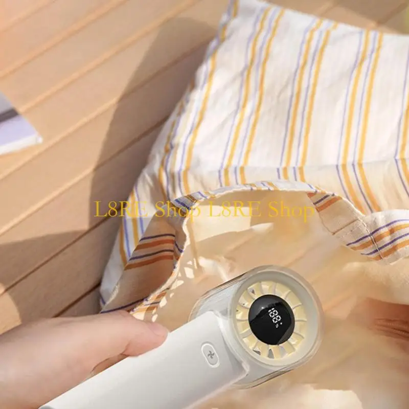 L8RE Rechargeable Cooling Fan Handheld Fan with 3000mAh Battery Plastic Texture Perfect for Outdoor Camping and Working