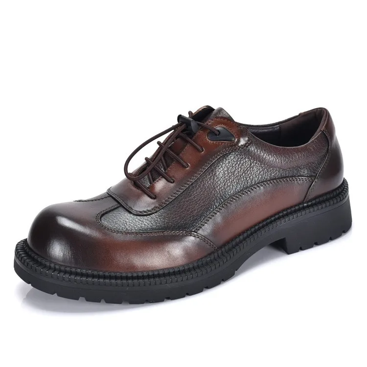 Hochwertige Business-Lederschuhe für Herren aus echtem Leder, Freizeitschuhe aus Rindsleder