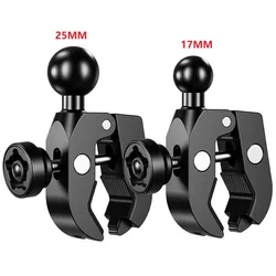 Anti-Theft Handlebar Clamp Mount 1'' 25mm 17mm Ball Base Phone Holder Stand Support for Motorbike motorcycle Bicycles ATV/UTV