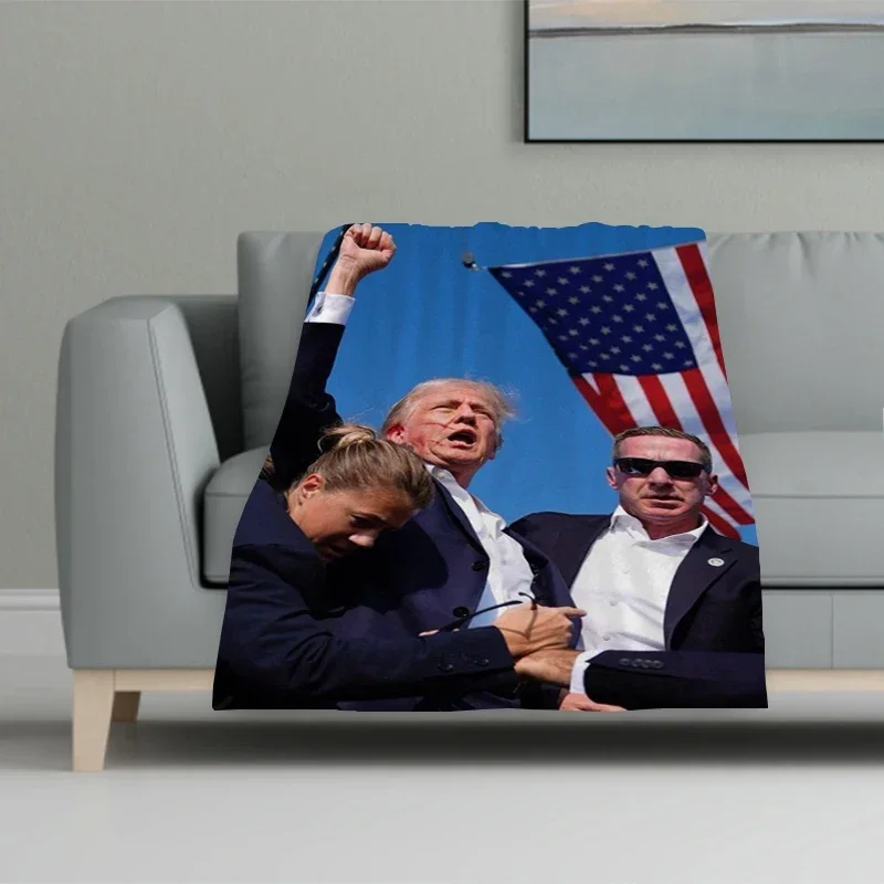 

Sofa Baby Blankets Bed Trump Camping Baby Blanket Furry Winter Bedspread The Knee Warm Throws Bedspreads Double Comforter Thick