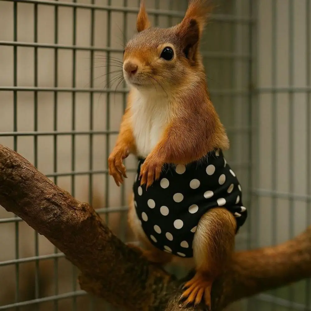 Absorbent Squirrel Diapers Leak-proof Adjustable Squirrel Underwear Reusable Breathable Pet Training Pants
