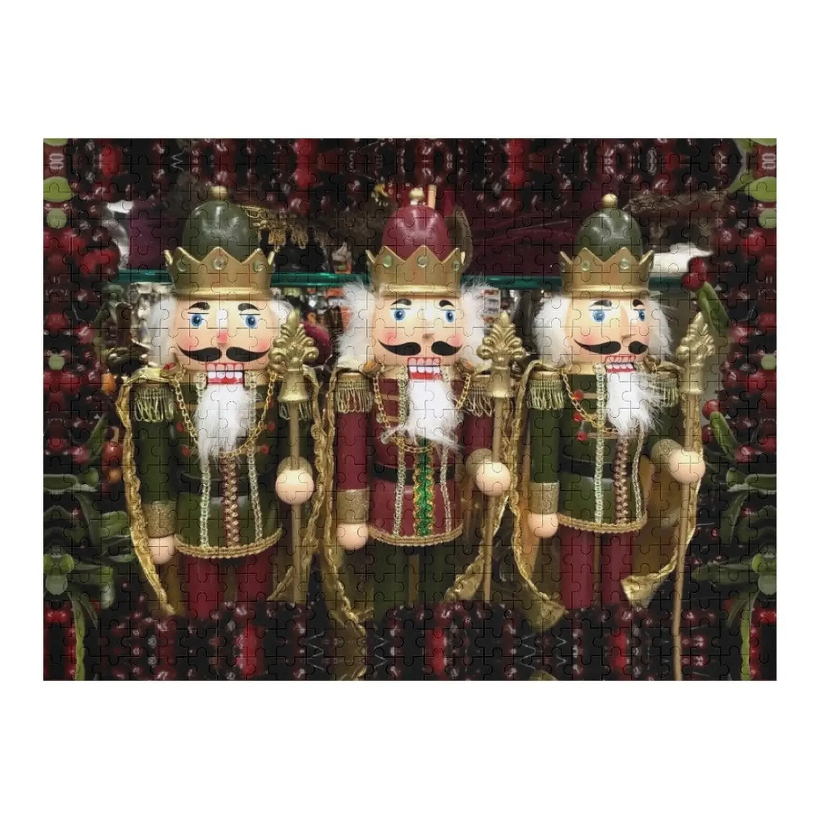 

Christmas Nutcracker Trio Jigsaw Puzzle Wood Name Personalised Wooden Animal Puzzle